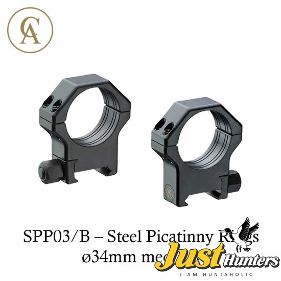 Contessa Rifle Scope SPP03/B – Steel Picatinny Rings ø 34mm Medium