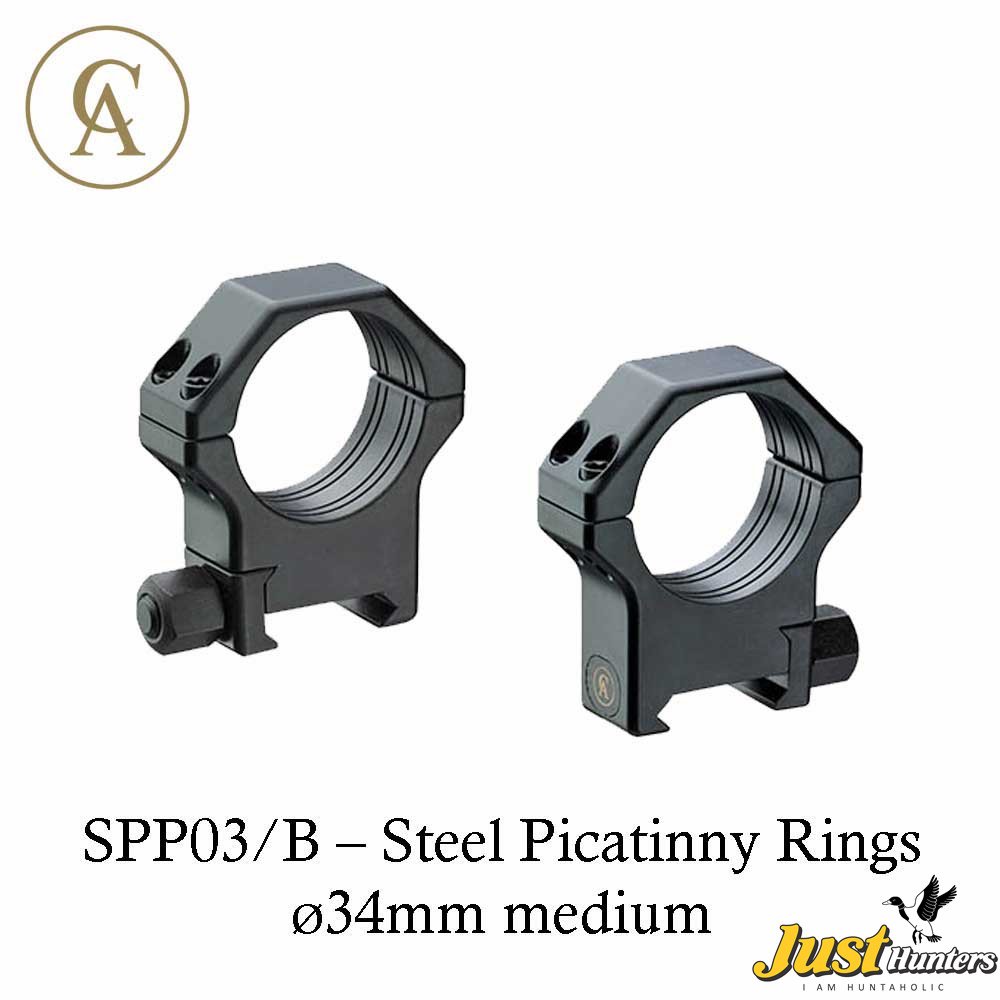 Contessa Rifle Scope SPP03/B – Steel Picatinny Rings ø 34mm Medium ...