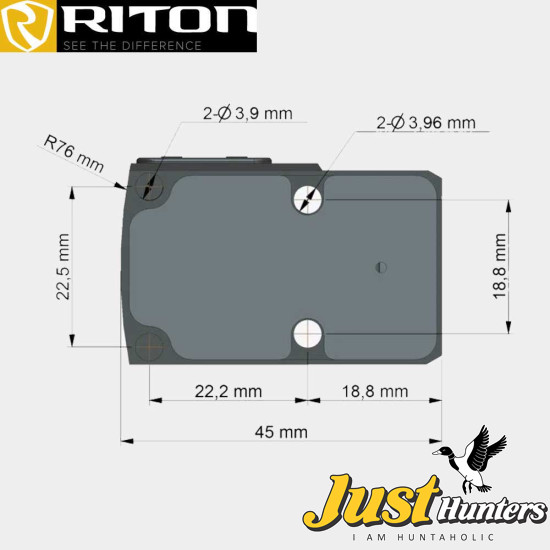 RITON X3 TACTIX PRD RED DOT