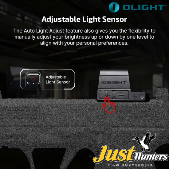 OLIGHT Osight S Multi-Reticle Micro Enclosed Sight with Charging Cover, 2 MOA Dot & 32 MOA Circle for RMSc Footprint