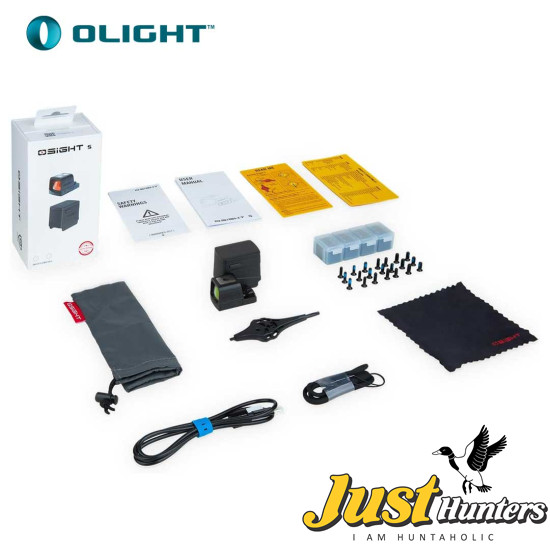OLIGHT Osight S Multi-Reticle Micro Enclosed Sight with Charging Cover, 2 MOA Dot & 32 MOA Circle for RMSc Footprint