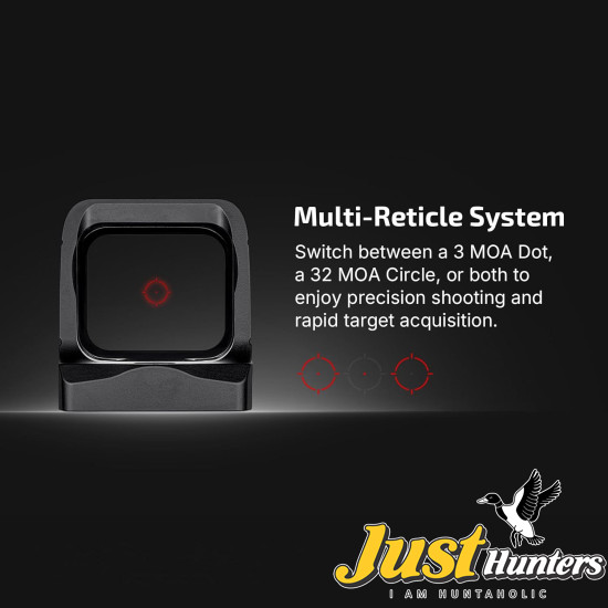 Olight Osight X Multi-Reticle 3 MOA Dot & 32 MOA Circle Open Reflex Sight Olight Osight X Multi-Reticle 3 MOA Dot & 32 MOA Circle Open Reflex Sight