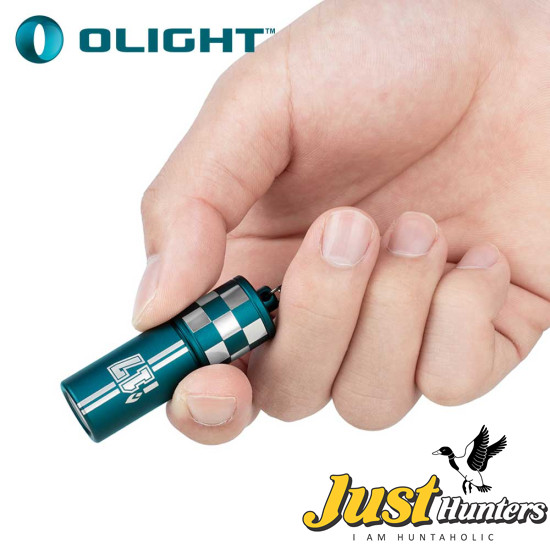Olight i17 Checkered Flag USB-C Rechargeable EDC Keychain Flashlight