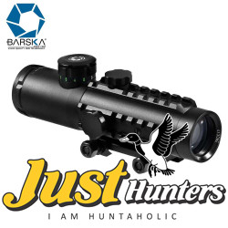 Barska 4x30 Electro Sight Multi-Rail Riflescope Illuminated Red/Green Mil-Dot Reticle, Integrated Picatinny Mount Barska 4x30 Electro Sight Multi-Rail Riflescope Illuminated Red/Green Mil-Dot Reticle, Integrated Picatinny Mount