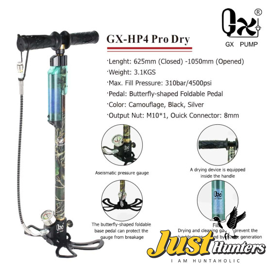 GX-HP4 Pro Dry PCP Manual Pump 310 Bar / 4500 PSI