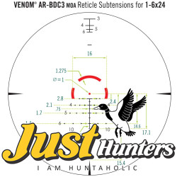 Vortex Optics Venom® 1-6x24 SFP AR-BDC3 (MOA) Reticle | 30mm Tube Vortex Optics Venom® 1-6x24 SFP AR-BDC3 (MOA) Reticle | 30mm Tube