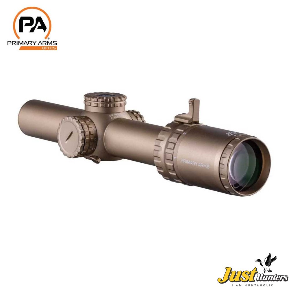 Fiberwire Reticle Primary Arms SLx 1-6x24mm SFP Rifle Scope Gen IV - FDE Illuminated ACSS ...