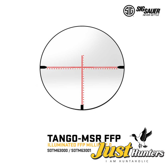 SIG SAUER Tango-MSR 2-12x44mm Illuminated 34mm Tube SIG SAUER Tango-MSR 2-12x44mm Illuminated 34mm Tube