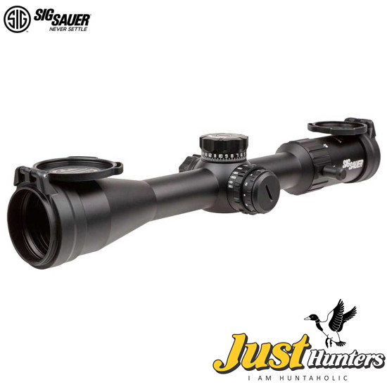 SIG SAUER WHISKEY4 4-16X44MM EXPOSED ZERO STOP, ILLUMINATED FFP