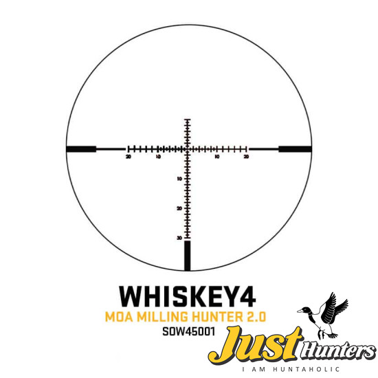 SIG SAUER WHISKEY4 5-20X50MM EXPOSED ZERO STOP NON ILLUMINATED FFP