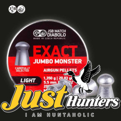 JSB Exact Jumbo Monster Light Cal .22 with 20.83 Gr