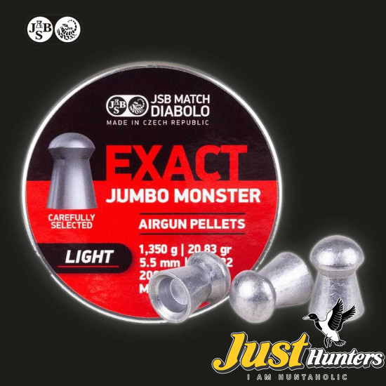 JSB Exact Jumbo Monster Light Cal .22 with 20.83 Gr