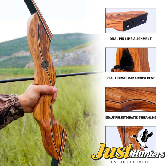 Sanlida Archery Eagle X9 New 58" 35# Recurve Takedown Wooden Bow Package