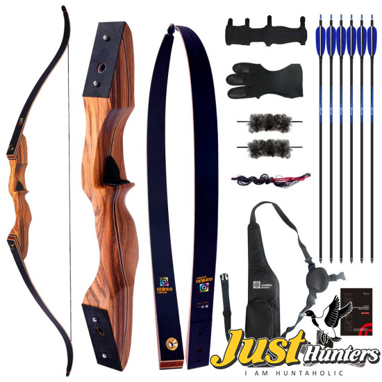 Sanlida Archery Eagle X9 New 58" 35# Recurve Takedown Wooden Bow Package