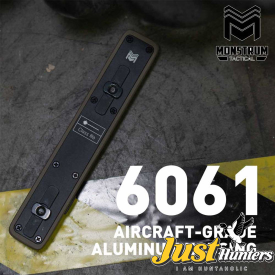 Monstrum Tactical Laserbeak M-LOK Inline Laser Grip Sight with USB-C Rechargeable Battery