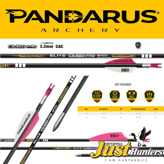 PANDARUS ARCHERY CA320 PRO ARROWS