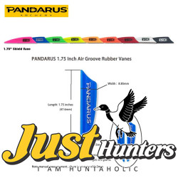 PANDARUS 1.75" Arrow Vanes Air Groove Rubber Fletches Pack of 50Pcs PANDARUS 1.75" Arrow Vanes Air Groove Rubber Fletches Pack of 50Pcs