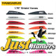 PANDARUS 1.75" Arrow Vanes Air Groove Rubber Fletches Pack of 50Pcs