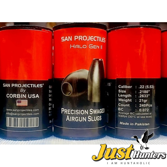 SAN PROJECTILES Slug HP .22 Cal. 