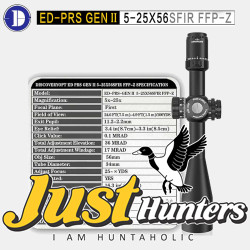 Discovery Optics ED-PRS GENⅡ 5-25X56 SFIR FFP MRAD ZERO-STOP 34MM Professional Scope Discovery Optics ED-PRS GENⅡ 5-25X56 SFIR FFP MRAD ZERO-STOP 34MM Professional Scope