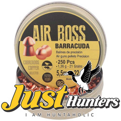 Apolo Air Boss Barracuda Copper AirGun Pellets .22/ 5.5 mm, 250 pcs 21gr Apolo Air Boss Barracuda Copper AirGun Pellets .22/ 5.5 mm, 250 pcs 21gr