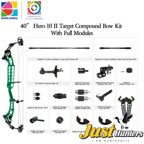 Sanlida Archery 40“ Hero 10 II Target Compound Bow Kit With Full Modules