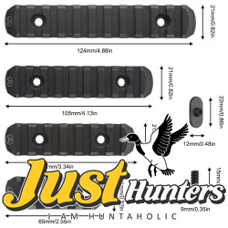 Metal Picatinny Rail Mount 5/7/9/11 Slots Key Lok Pack of 4