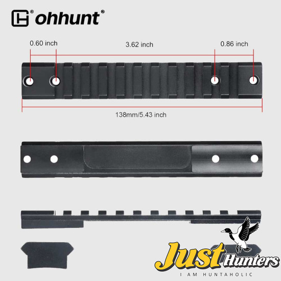 Ohhunt® Remington 700 Style Short Action Picatinny Rail Base