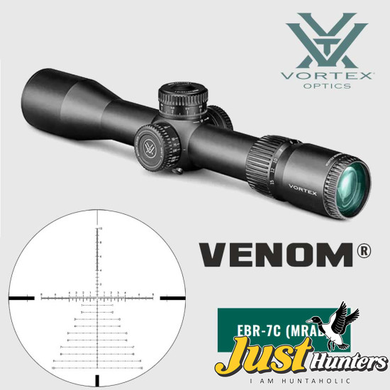 Vortex Optics Venom 3-15X44 FFP EBR-7C (MRAD) Reticle | 34 mm Tube