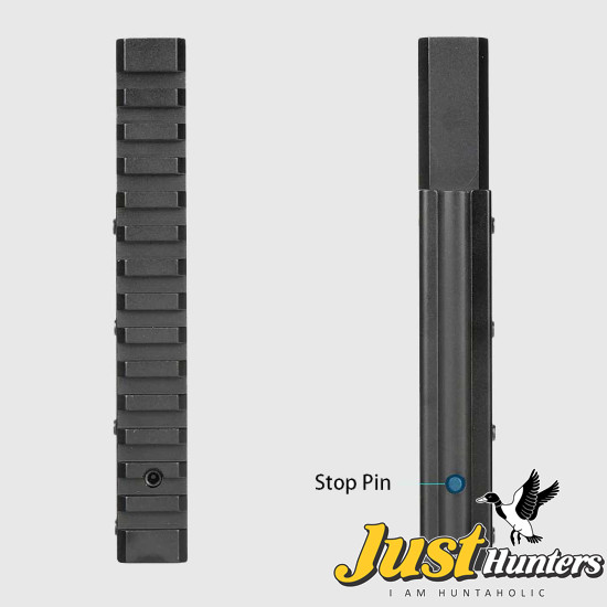 ohhunt® Extension 11mm Dovetail to Picatinny Rail Adapter Convert Mount with Stop Pin - 14 Slots