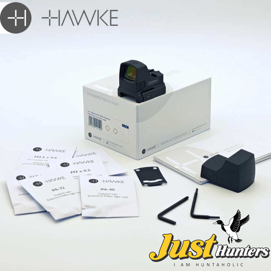 Hawke Endurance Reflex Sight 3 MOA Dot Weaver Rail and RMSc Mount Hawke Endurance Reflex Sight 3 MOA Dot Weaver Rail and RMSc Mount