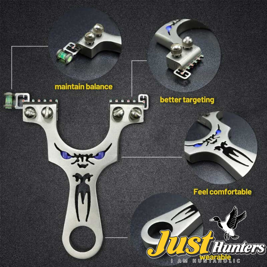 Stainless Steel Powerful Metal Slingshot Heavy Duty