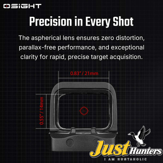 Osight SE RMSc Footprint Enclosed Red Dot Sight