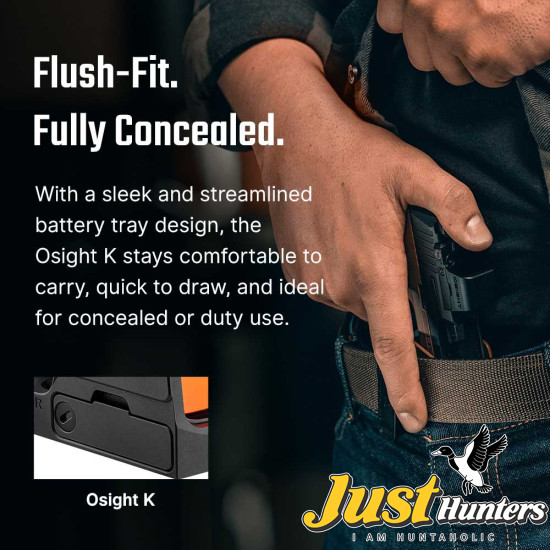 Osight K 6 MOA Red Dot Sight with RMSc Footprint and Side-Loading Battery