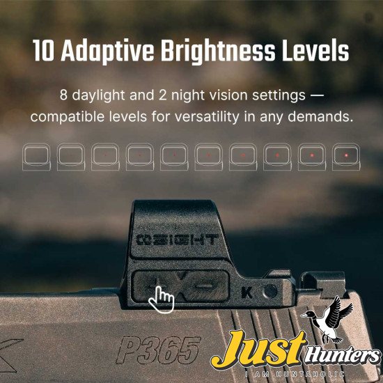 Osight K 6 MOA Red Dot Sight with RMSc Footprint and Side-Loading Battery