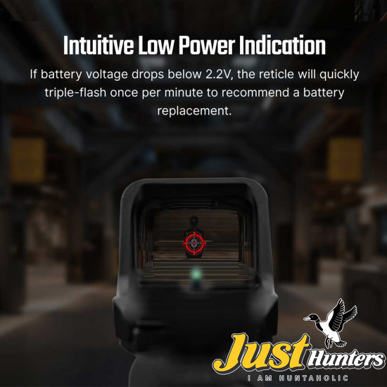 Osight C 3 MOA Dot & 32 MOA Circle Multi-Reticle System Red Dot Sight with Large Window and Side-Loading Battery