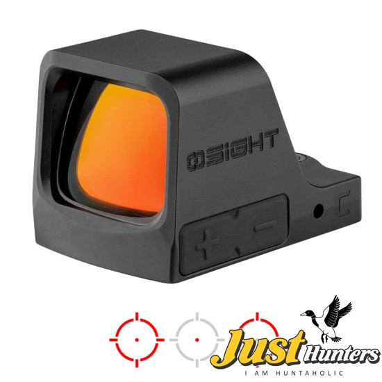 Osight C 3 MOA Dot & 32 MOA Circle Multi-Reticle System Red Dot Sight with Large Window and Side-Loading Battery