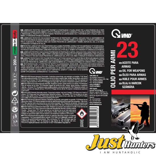 VMD Italy Lubricant & Cleaner Oil 23 High-Performance Weapon – 200ml