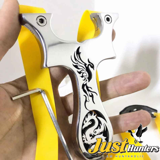 Dragon and Phoenix OTT Stainless Steel Slingshot