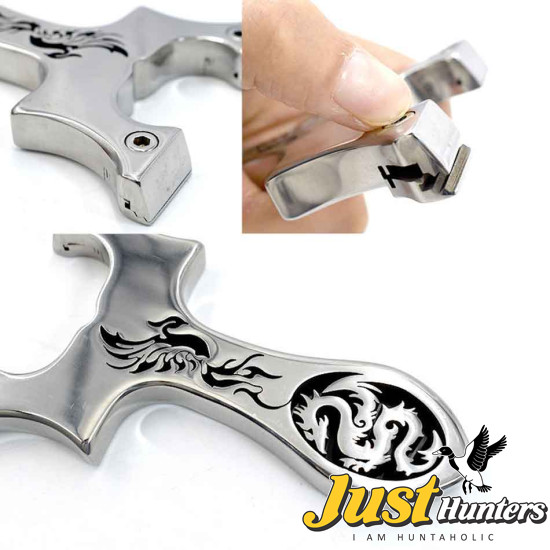 Dragon and Phoenix OTT Stainless Steel Slingshot