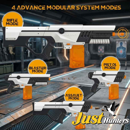 UnlocX 4 in 1 Modular Gel Ball Blaster - Electric Detachable Fully Automatic UnlocX 4 in 1 Modular Gel Ball Blaster - Electric Detachable Fully Automatic
