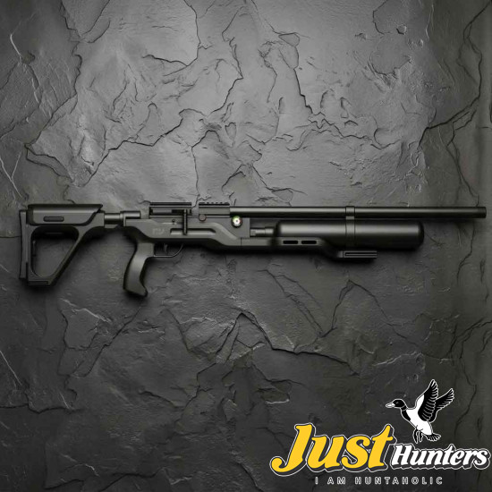 NOVA VISTA ACUTAC TACTICAL PCP AIR RIFLE CARBON FIBER BOTTLE A1-B Cal 22 - Black