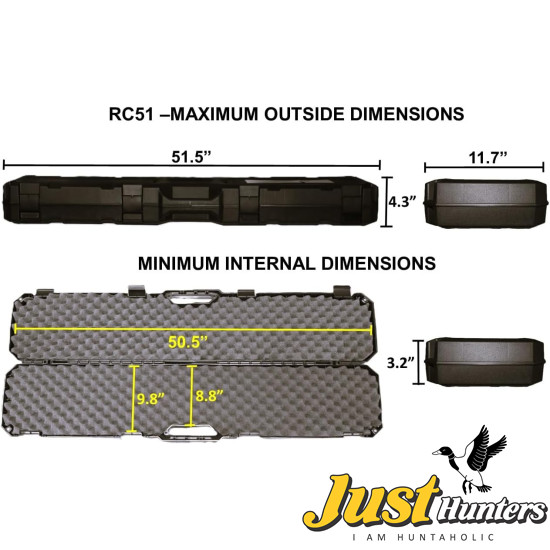 MTM RC51 Single Scoped Rifle Case 51'' Made in USA 