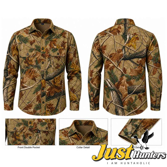 REALTREE AP Long Sleeve Camo Hunting Button Up Shirt