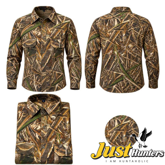 REALTREE MAX 5 Long Sleeve Camo Hunting Button Up Shirt REALTREE MAX 5 Long Sleeve Camo Hunting Button Up Shirt