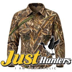 REALTREE MAX 5 Long Sleeve Camo Hunting Button Up Shirt