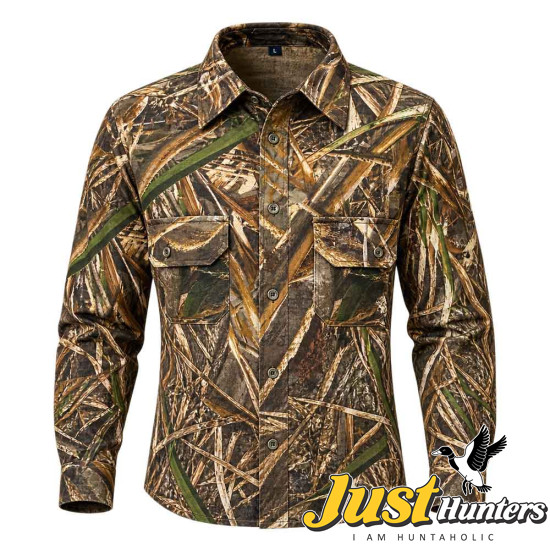 REALTREE MAX 5 Long Sleeve Camo Hunting Button Up Shirt REALTREE MAX 5 Long Sleeve Camo Hunting Button Up Shirt