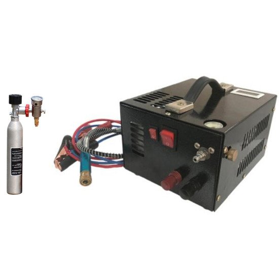 PCP Mini Air Compressor 12V 220V 4500 PSI 300 Bar PCP Mini Air Compressor 12V 220V 4500 PSI 300 Bar