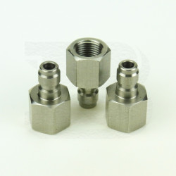 New Airgun PCP Charging Hose Male Quick Disconnect Adapter Female Thread 1/8NPT 1/8BSP M10*1 Stainless Steel Fill Nipple