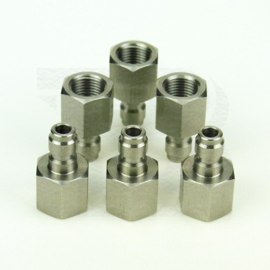 New Airgun PCP Charging Hose Male Quick Disconnect Adapter Female Thread 1/8NPT 1/8BSP M10*1 Stainless Steel Fill Nipple